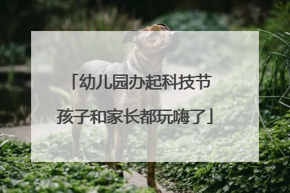 幼儿园办起科技节 孩子和家长都玩嗨了