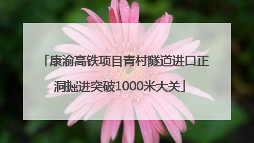 康渝高铁项目青村隧道进口正洞掘进突破1000米大关