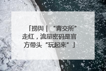捞舆｜“青交所”走红，流量密码是官方带头“玩起来”