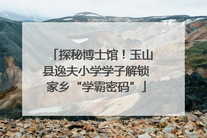 探秘博士馆！玉山县逸夫小学学子解锁家乡“学霸密码”
