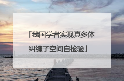 我国学者实现真多体纠缠子空间自检验