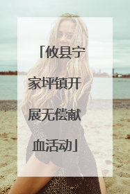 攸县宁家坪镇开展无偿献血活动