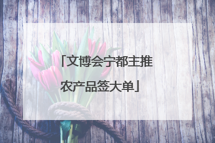 文博会宁都主推农产品签大单