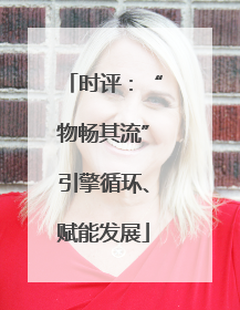 时评：“物畅其流”引擎循环、赋能发展