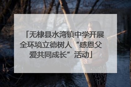 无棣县水湾镇中学开展全环境立德树人“感恩父爱共同成长”活动