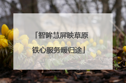 智眸慧屏映草原 铁心服务暖归途