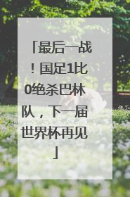 最后一战！国足1比0绝杀巴林队，下一届世界杯再见