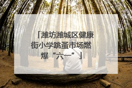 潍坊潍城区健康街小学跳蚤市场燃爆“六一”