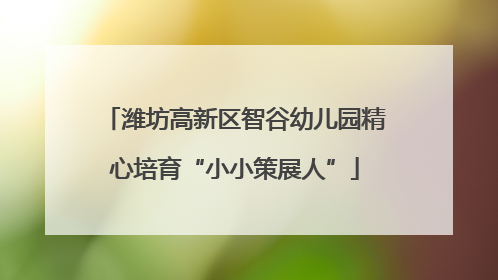 潍坊高新区智谷幼儿园精心培育“小小策展人”