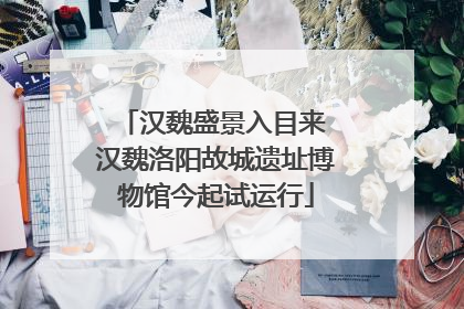 汉魏盛景入目来 汉魏洛阳故城遗址博物馆今起试运行