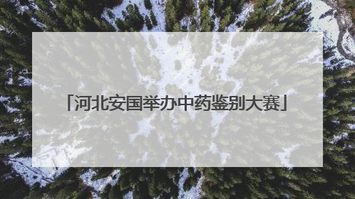 河北安国举办中药鉴别大赛
