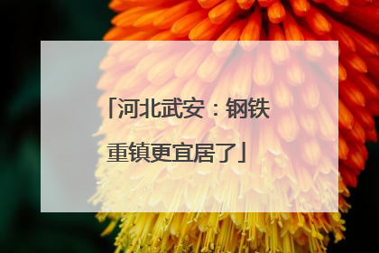 河北武安：钢铁重镇更宜居了