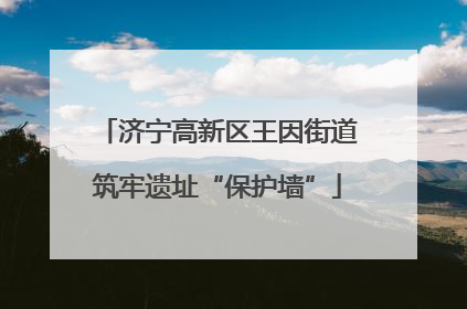 济宁高新区王因街道筑牢遗址“保护墙”