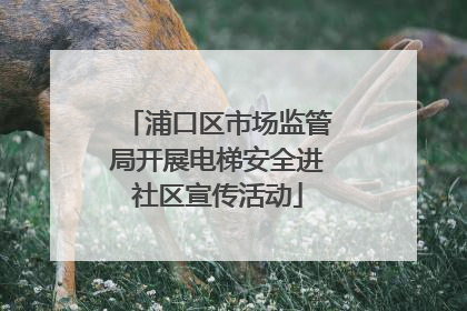 浦口区市场监管局开展电梯安全进社区宣传活动