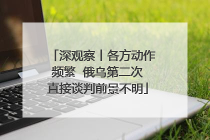 深观察丨各方动作频繁  俄乌第二次直接谈判前景不明