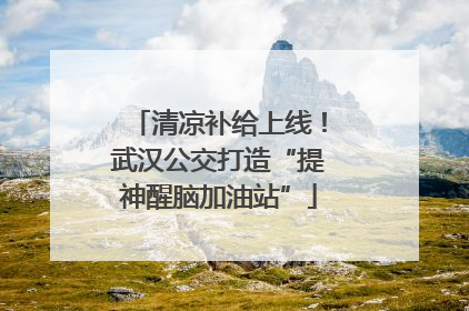 清凉补给上线！武汉公交打造“提神醒脑加油站”