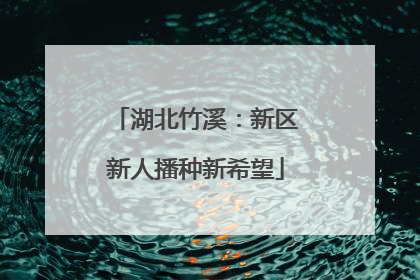 湖北竹溪：新区新人播种新希望