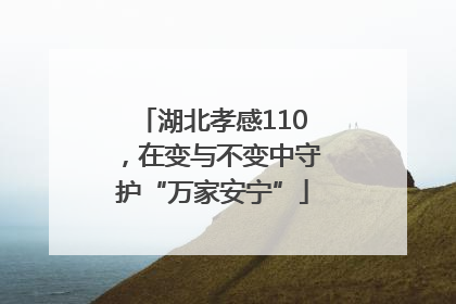 湖北孝感110，在变与不变中守护“万家安宁”