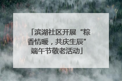 滨湖社区开展“粽香情暖，共庆生辰”端午节敬老活动