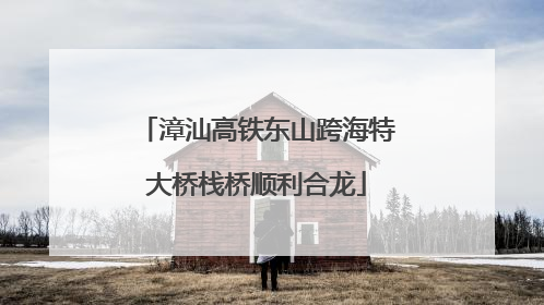 漳汕高铁东山跨海特大桥栈桥顺利合龙