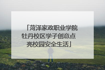 菏泽家政职业学院牡丹校区学子创意点亮校园安全生活