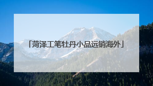 菏泽工笔牡丹小品远销海外