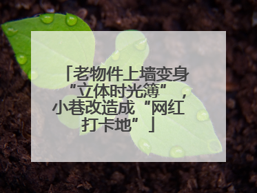 老物件上墙变身“立体时光簿”，小巷改造成“网红打卡地”