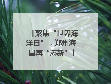 聚焦“世界海洋日”，郑州海昌再“添新”