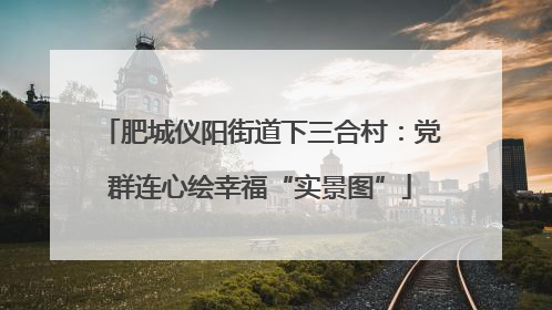 肥城仪阳街道下三合村：党群连心绘幸福“实景图”