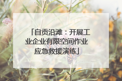 自贡沿滩：开展工业企业有限空间作业应急救援演练