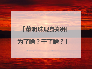 董明珠现身郑州 为了啥？干了啥？
