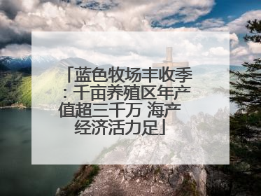 蓝色牧场丰收季：千亩养殖区年产值超三千万 海产经济活力足