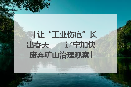 让“工业伤疤”长出春天——辽宁加快废弃矿山治理观察