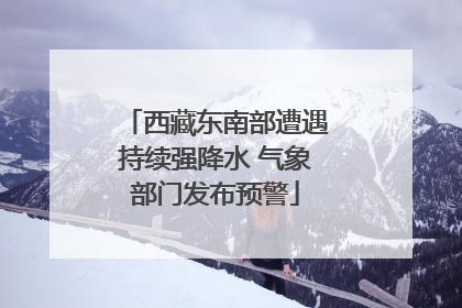 西藏东南部遭遇持续强降水 气象部门发布预警