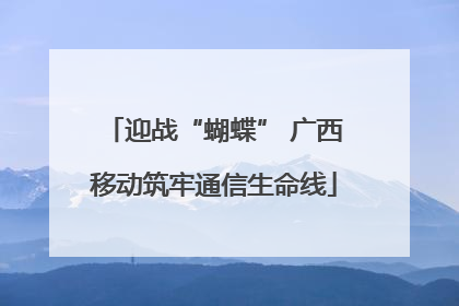 迎战“蝴蝶” 广西移动筑牢通信生命线