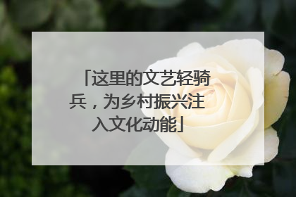 这里的文艺轻骑兵，为乡村振兴注入文化动能