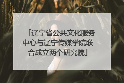 辽宁省公共文化服务中心与辽宁传媒学院联合成立两个研究院