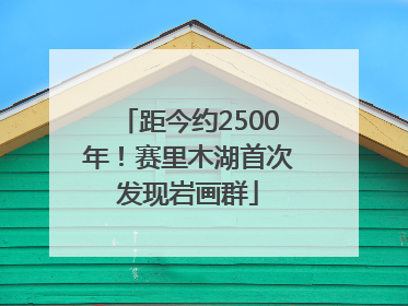 距今约2500年！赛里木湖首次发现岩画群