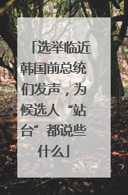 选举临近韩国前总统们发声，为候选人“站台”都说些什么