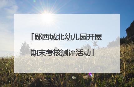 郧西城北幼儿园开展期末考核测评活动