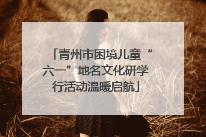 青州市困境儿童“六一”地名文化研学行活动温暖启航