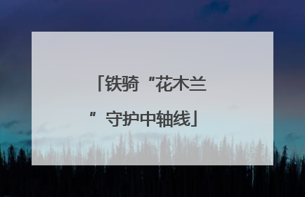 铁骑“花木兰”守护中轴线