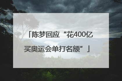 陈梦回应“花400亿买奥运会单打名额”