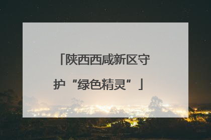 陕西西咸新区守护“绿色精灵”