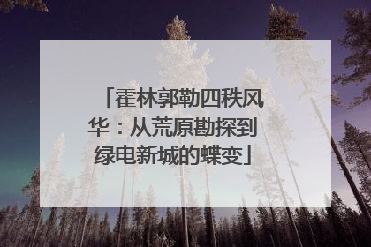 霍林郭勒四秩风华：从荒原勘探到绿电新城的蝶变