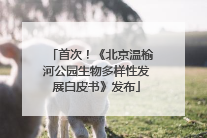 首次！《北京温榆河公园生物多样性发展白皮书》发布