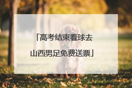 高考结束看球去 山西男足免费送票