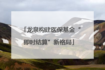 龙泉构建医保基金“即时结算”新格局