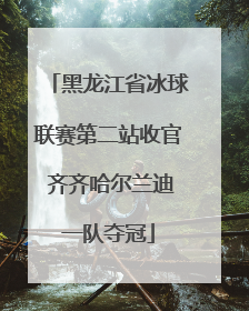 黑龙江省冰球联赛第二站收官 齐齐哈尔兰迪一队夺冠