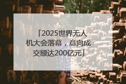 2025世界无人机大会落幕，意向成交额达200亿元